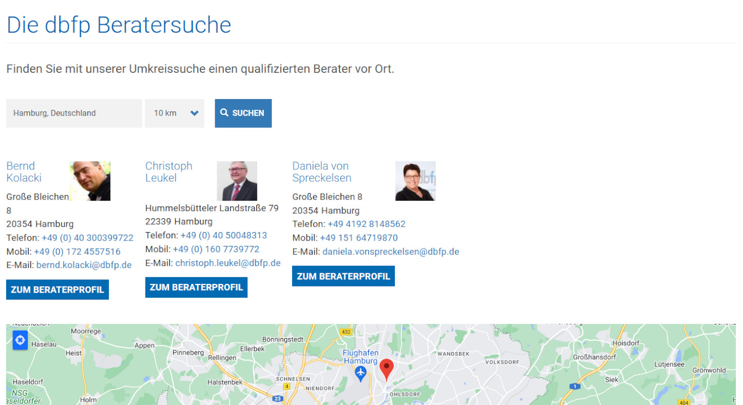 Beratersuche
