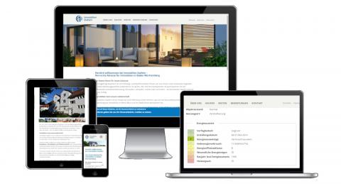Webseite von Immobilien Stallein unter Drupal 9
